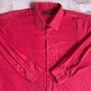 JOHN‎ LENNON Mens Pink Long Sleeve Button Down Dress Shirt XXL Big Tall